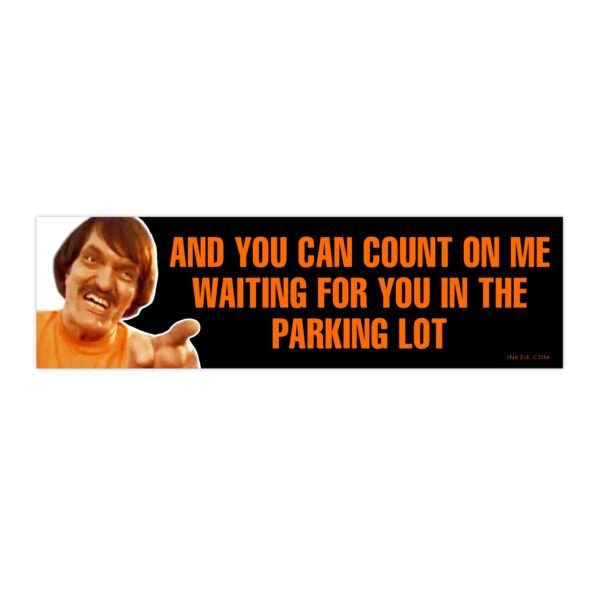 Happy Gilmore Mr. Larson Parking Lot Bumper Sticker