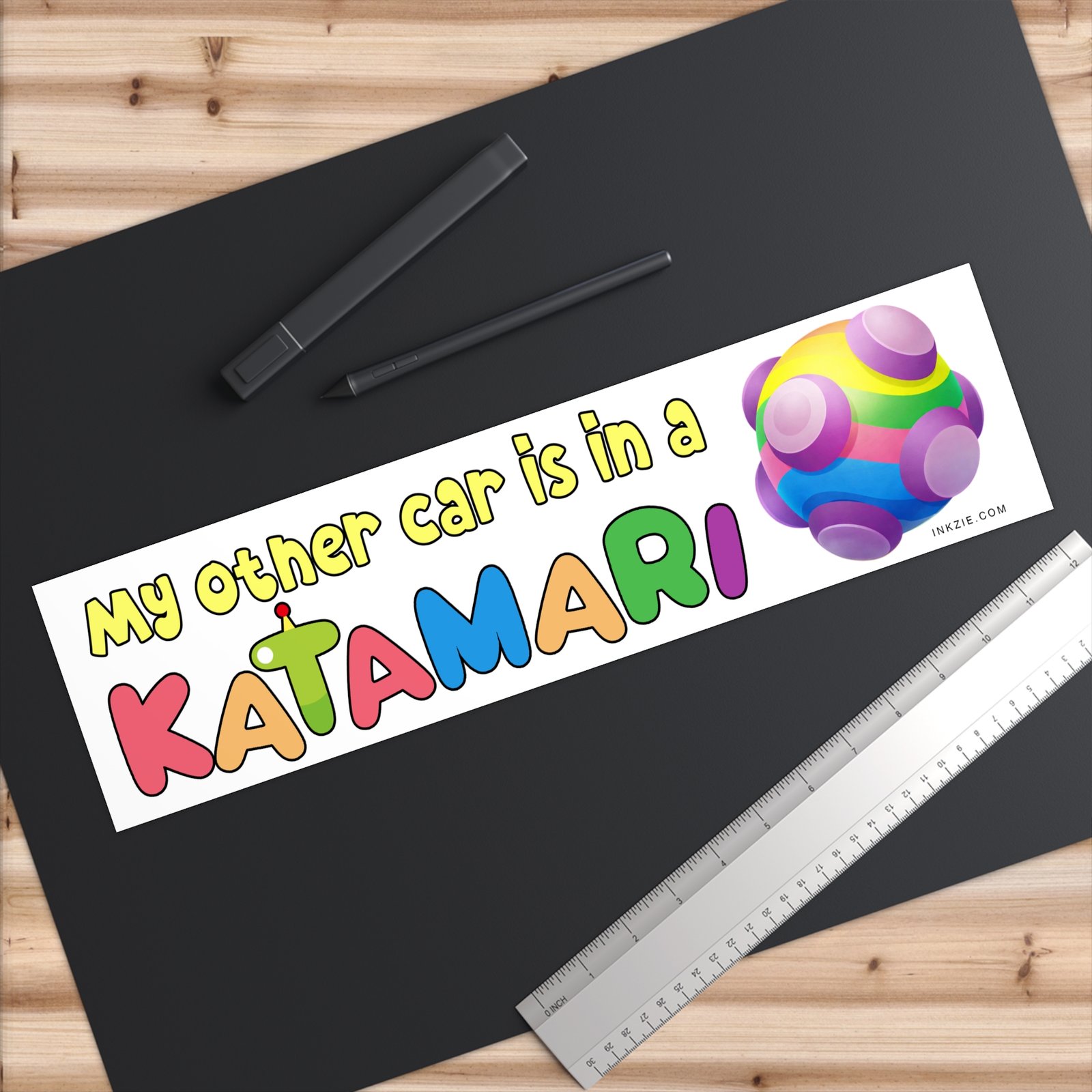 My Other Car Is in a Katamari Bumper Sticker - Image 6