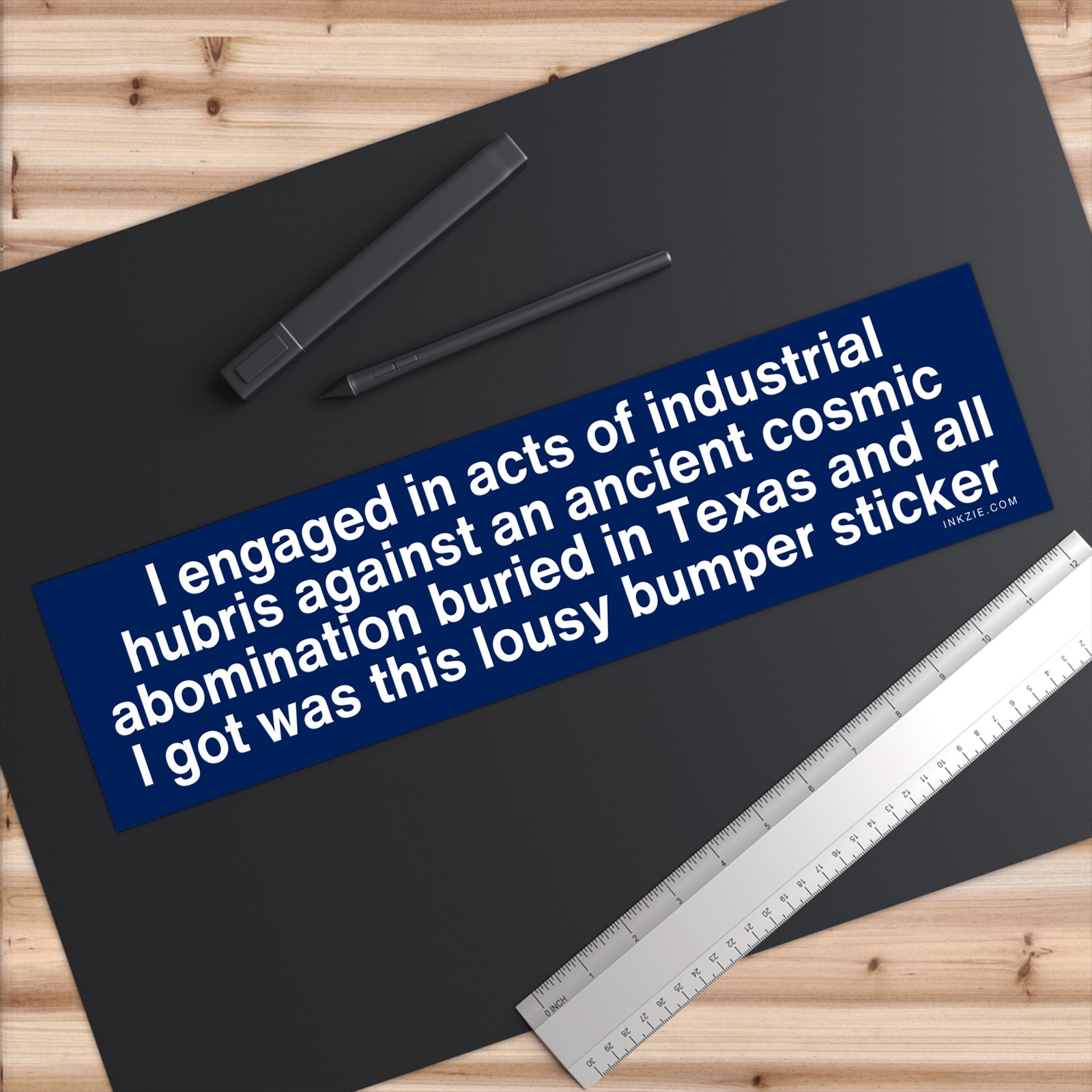 Industrial Hubris Cosmic Abomination Texas Bumper Sticker - Image 6
