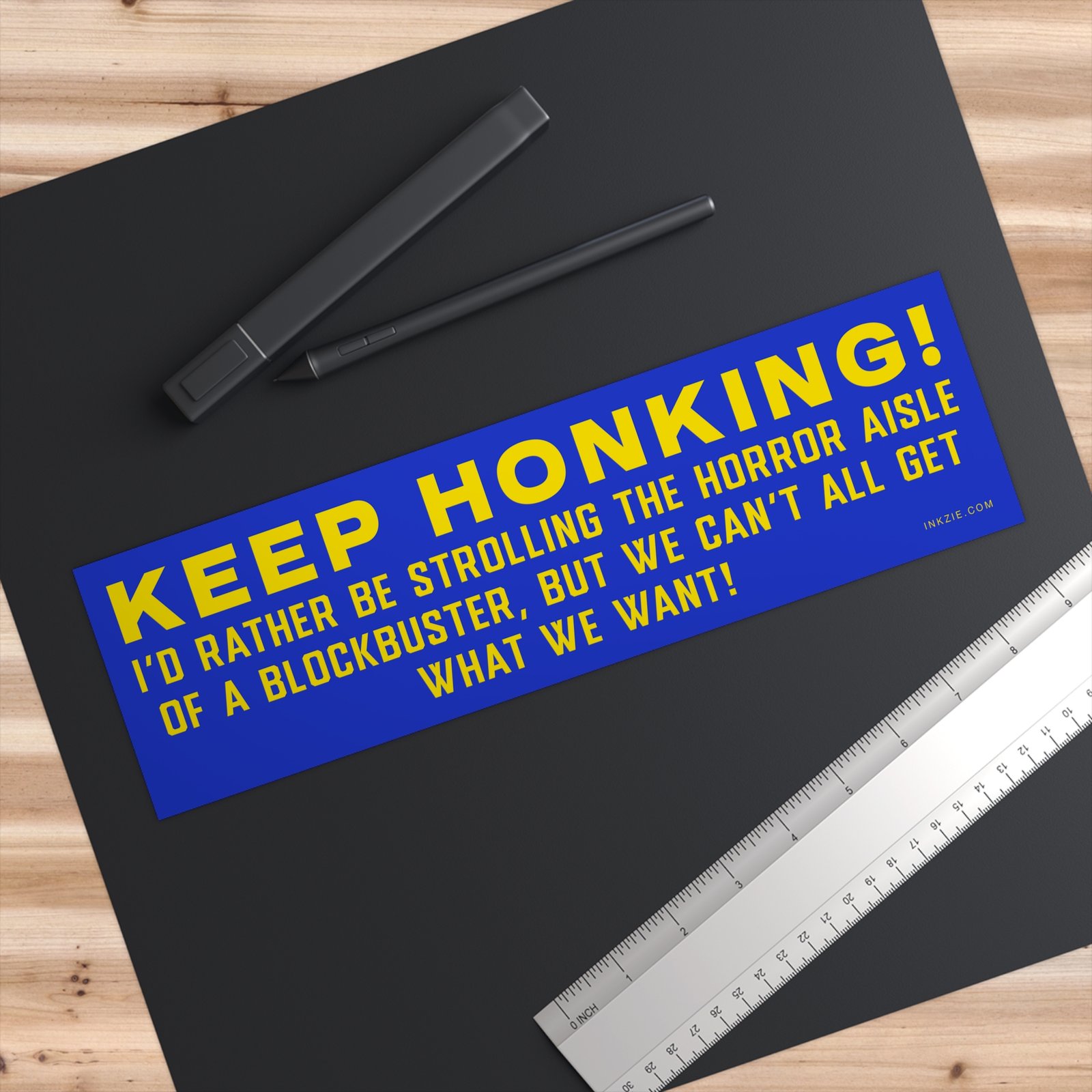 Keep Honking! Blockbuster Horror Aisle Bumper Sticker - Image 3