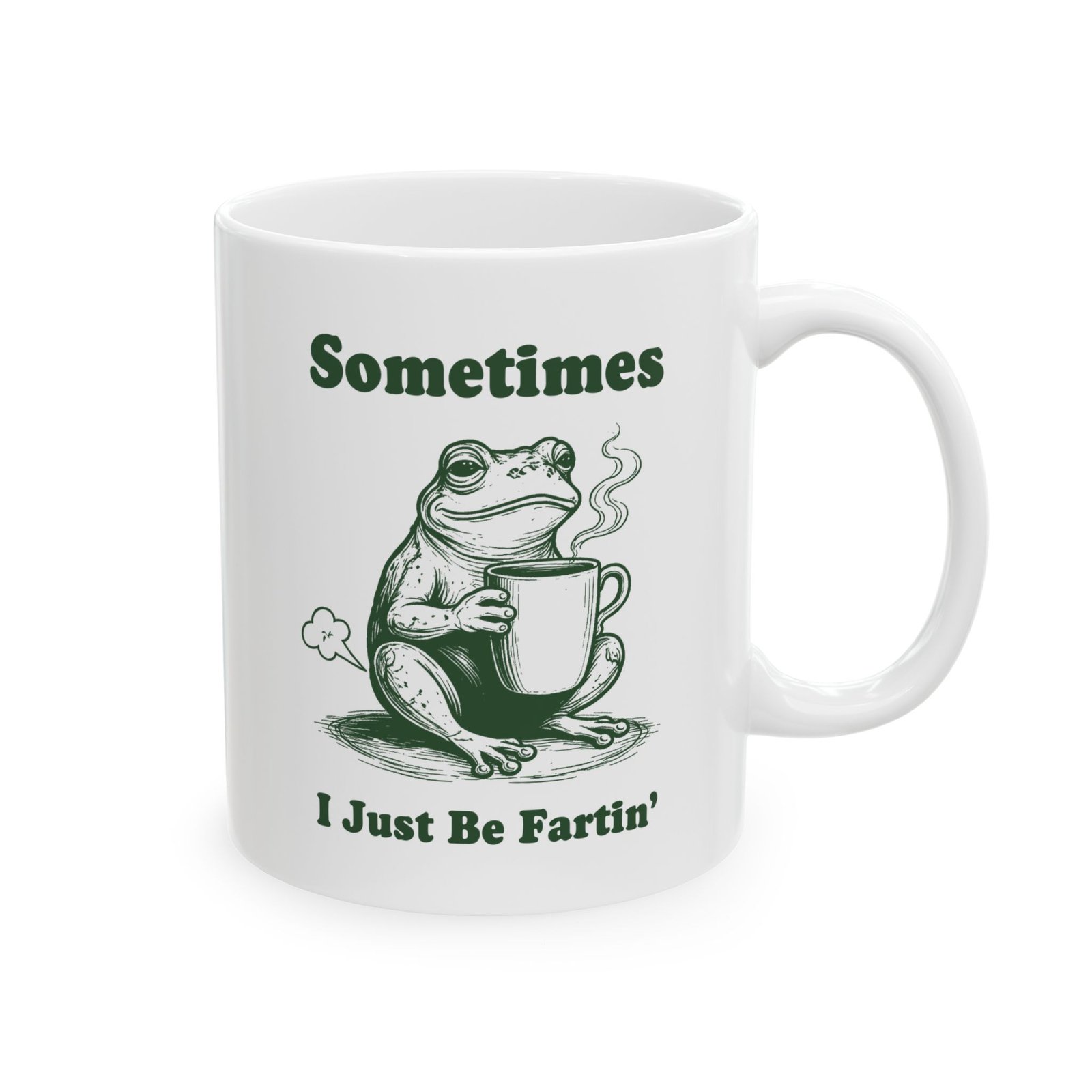 Funny Frog - Sometimes I Just Be Fartin' Mug - Image 2