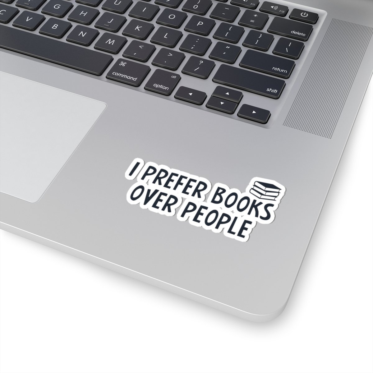 I Prefer Books Over People Sticker - Image 2