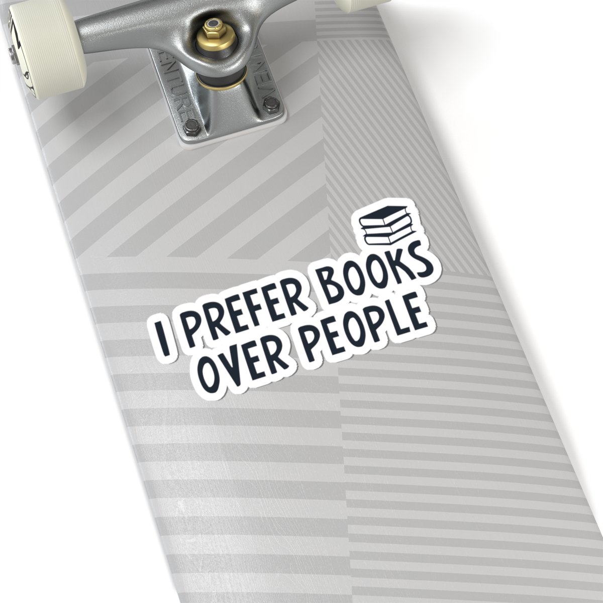 I Prefer Books Over People Sticker - Image 3