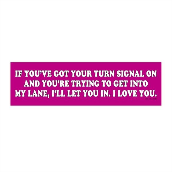 If You've Got Your Turn Signal On Bumper Sticker