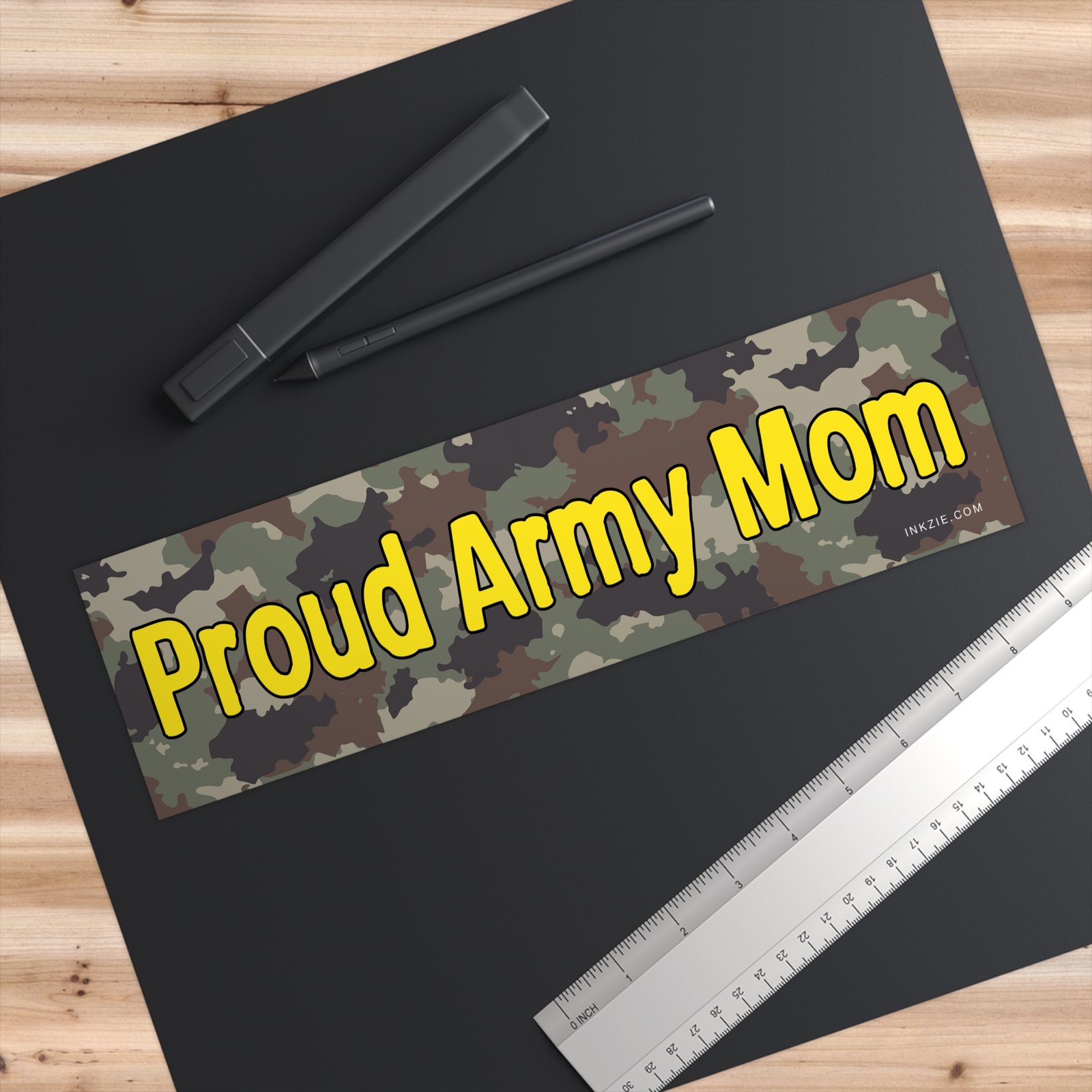 Proud Army Mom Bumper Sticker - Image 3