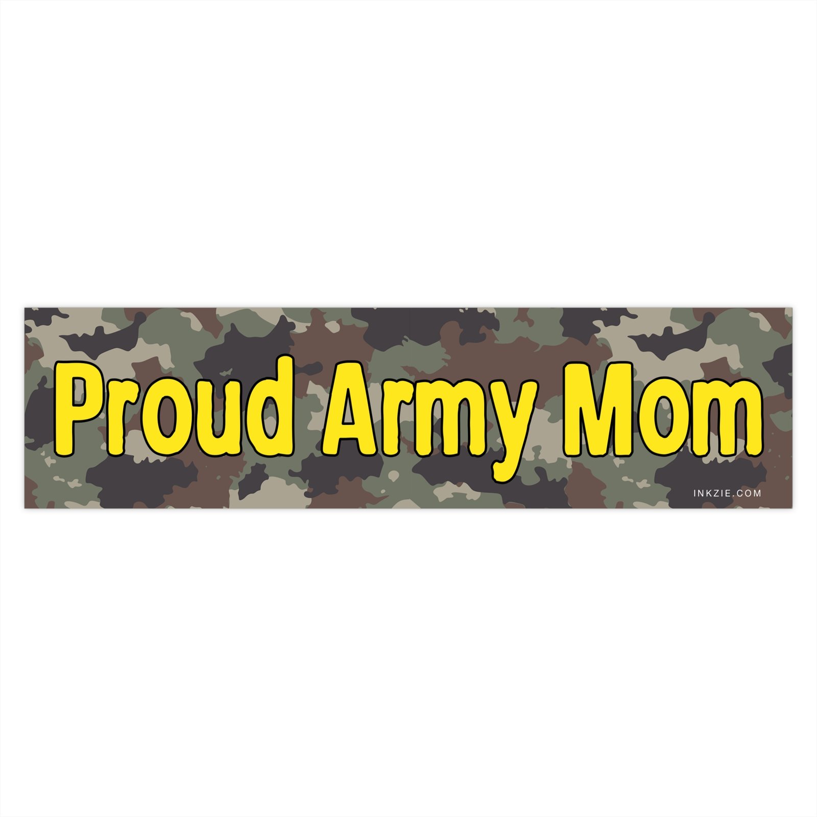 Proud Army Mom Bumper Sticker - Image 4
