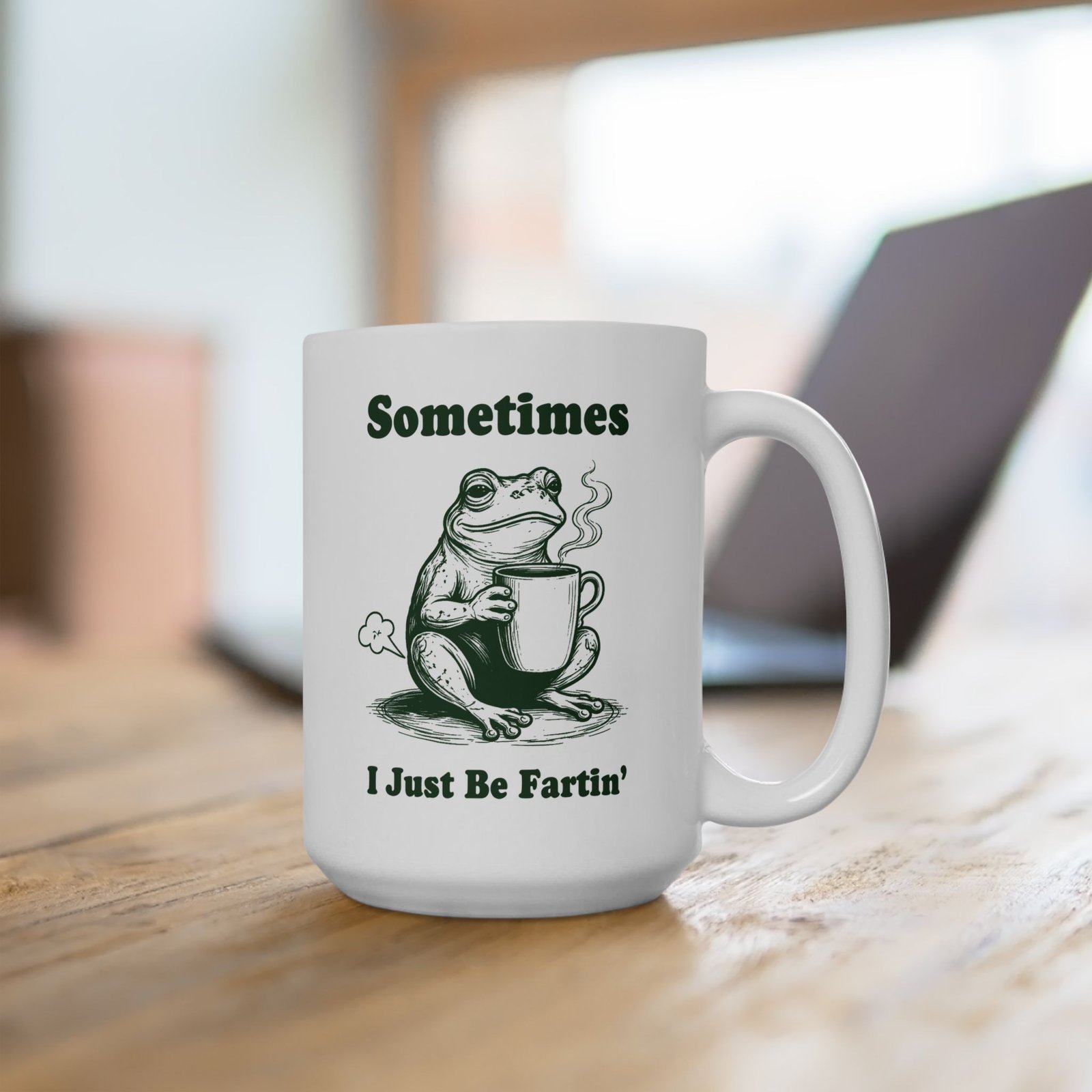Funny Frog - Sometimes I Just Be Fartin' Mug - Image 6