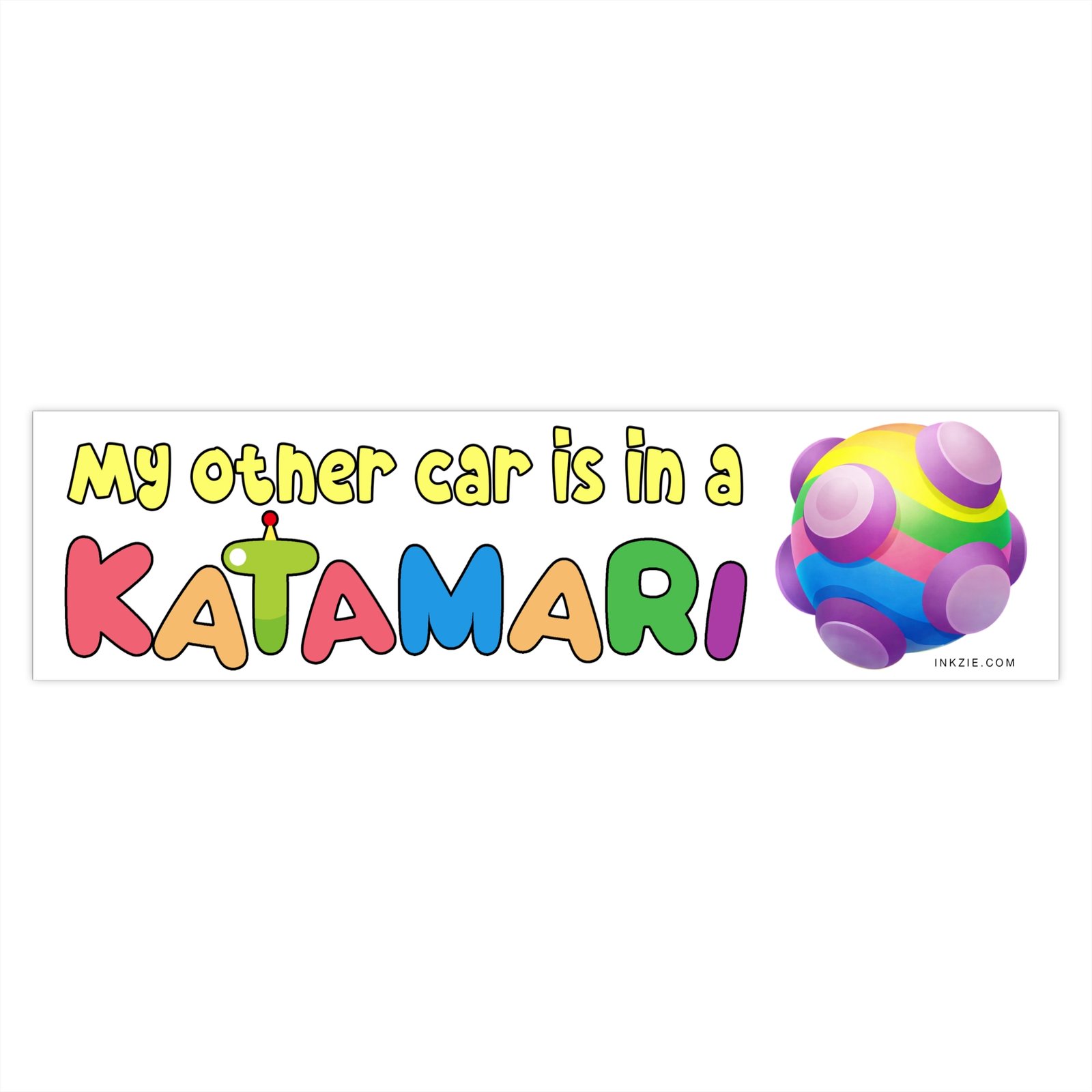 My Other Car Is in a Katamari Bumper Sticker - Image 3