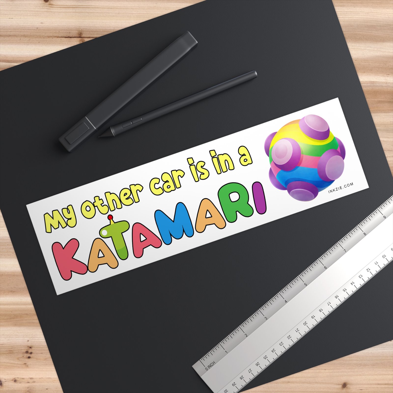 My Other Car Is in a Katamari Bumper Sticker - Image 2