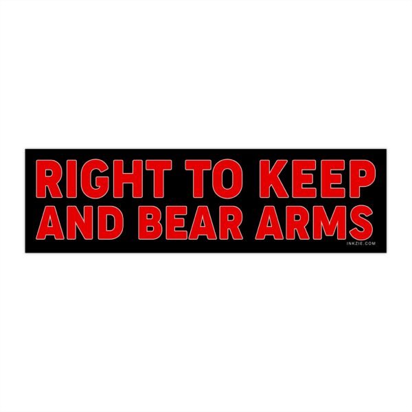 Right to Keep and Bear Arms Bumper Sticker
