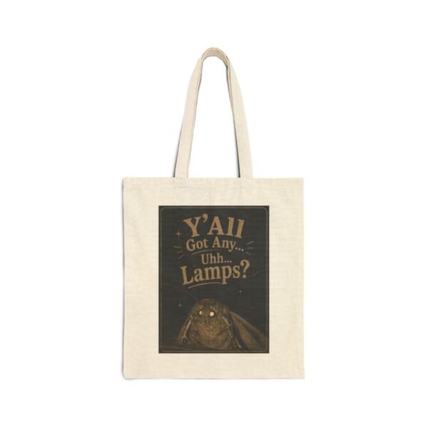 Y’All Got Any… Uhh… Lamps? Moth Meme Cotton Tote Bag