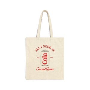 All I Need is Cola and Books Cotton Tote Bag