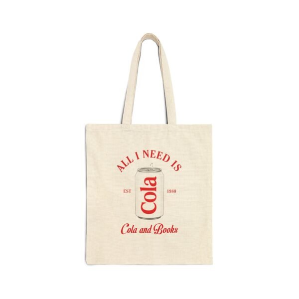 All I Need is Cola and Books Cotton Tote Bag